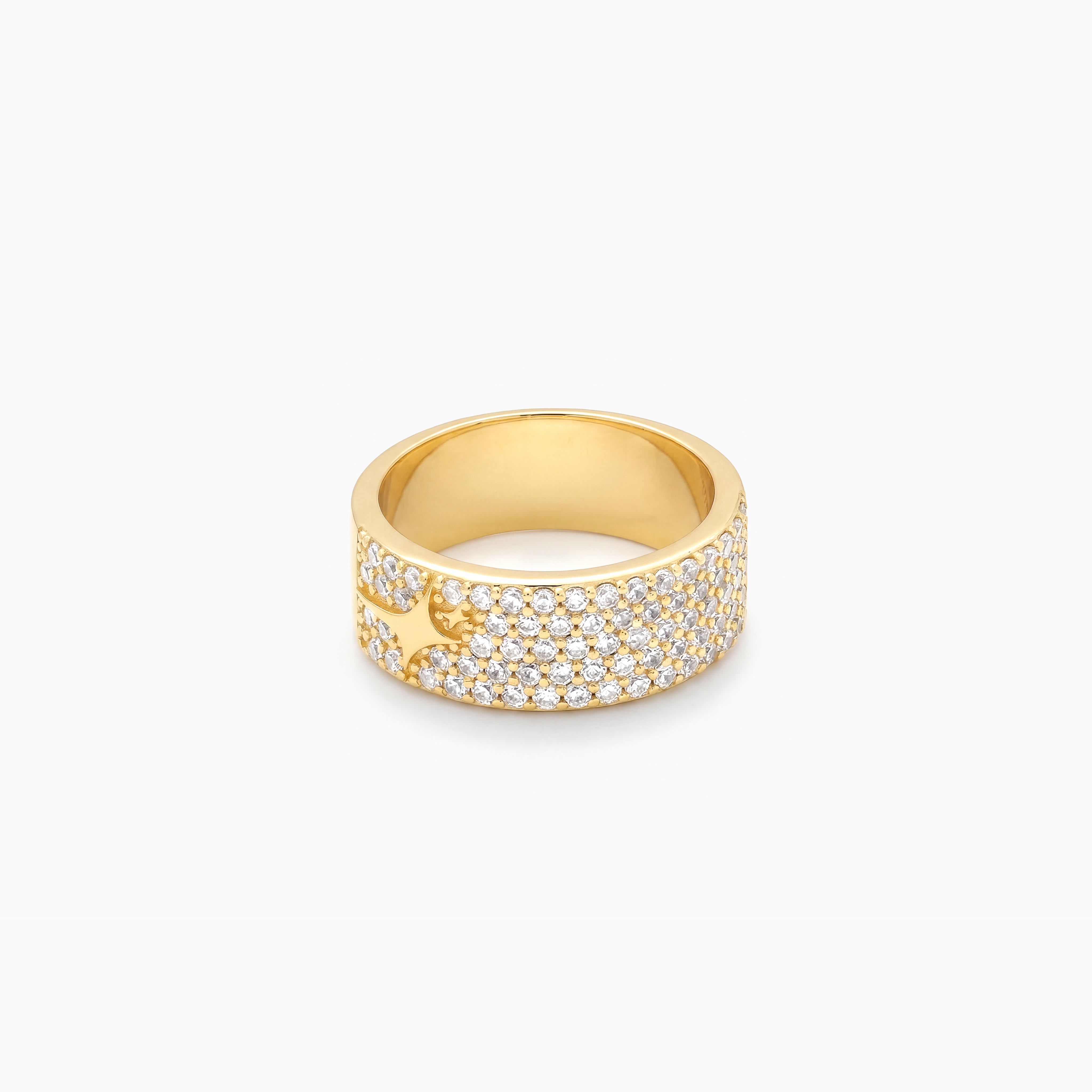 Iced band signature dorée